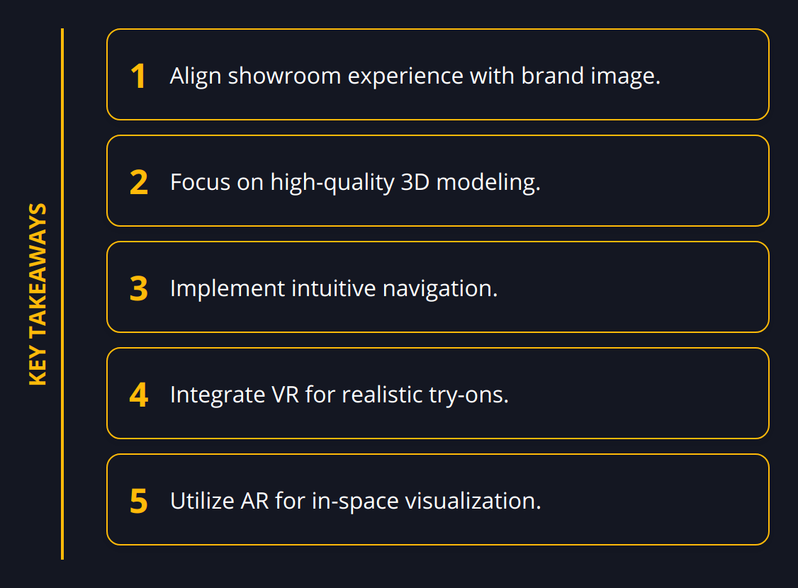 Key Takeaways - 3D Showroom Integration Explained