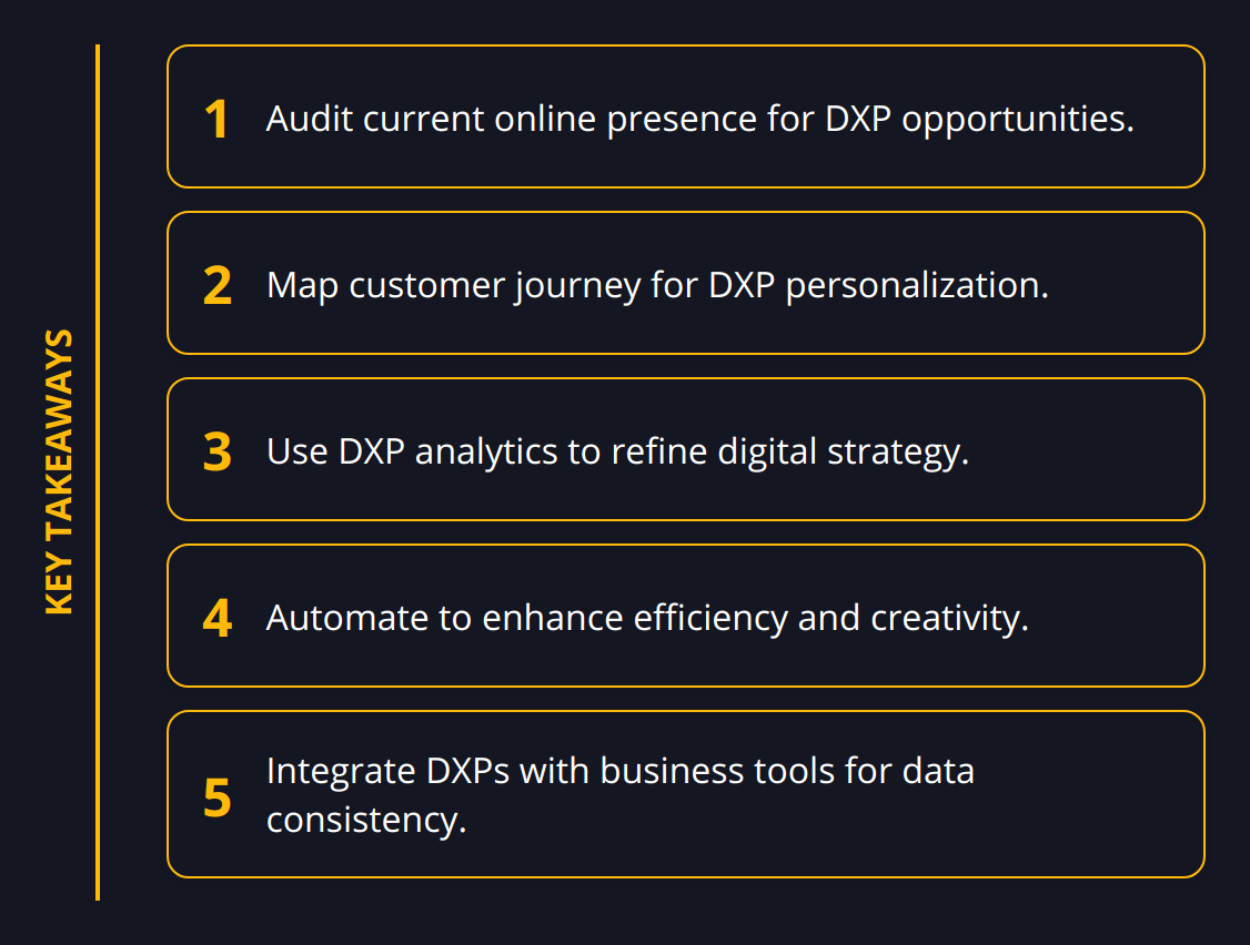 Key Takeaways - How to Enhance Your Online Presence with Digital Experience Platforms