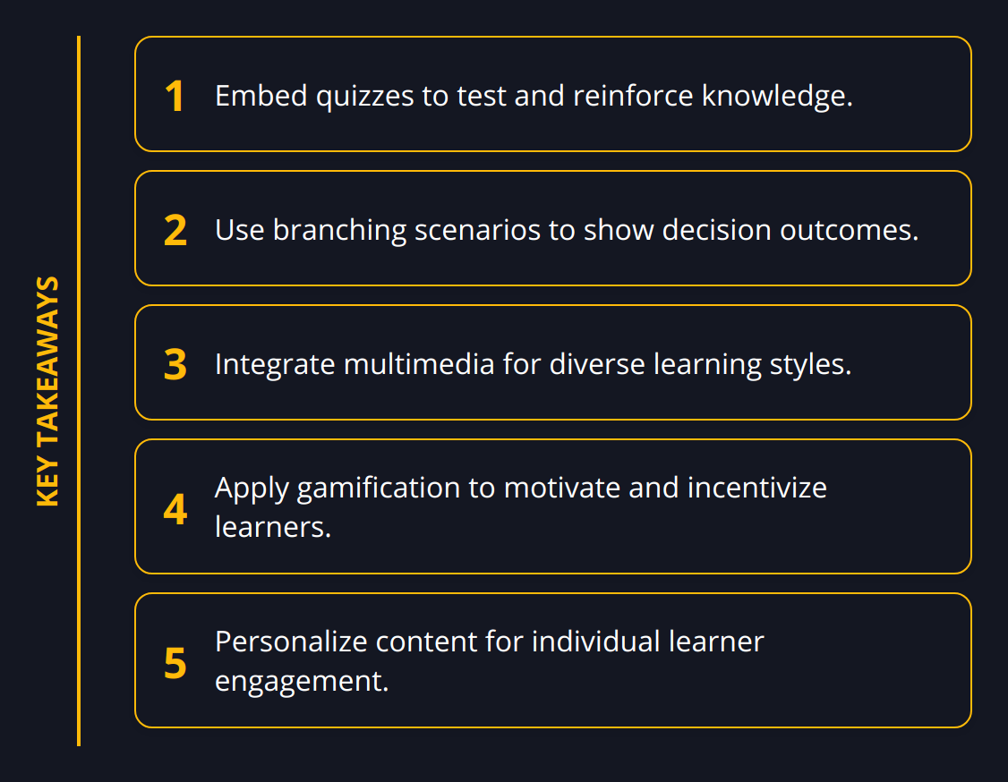 Key Takeaways - What You Need to Know About Interactive E-Learning Content