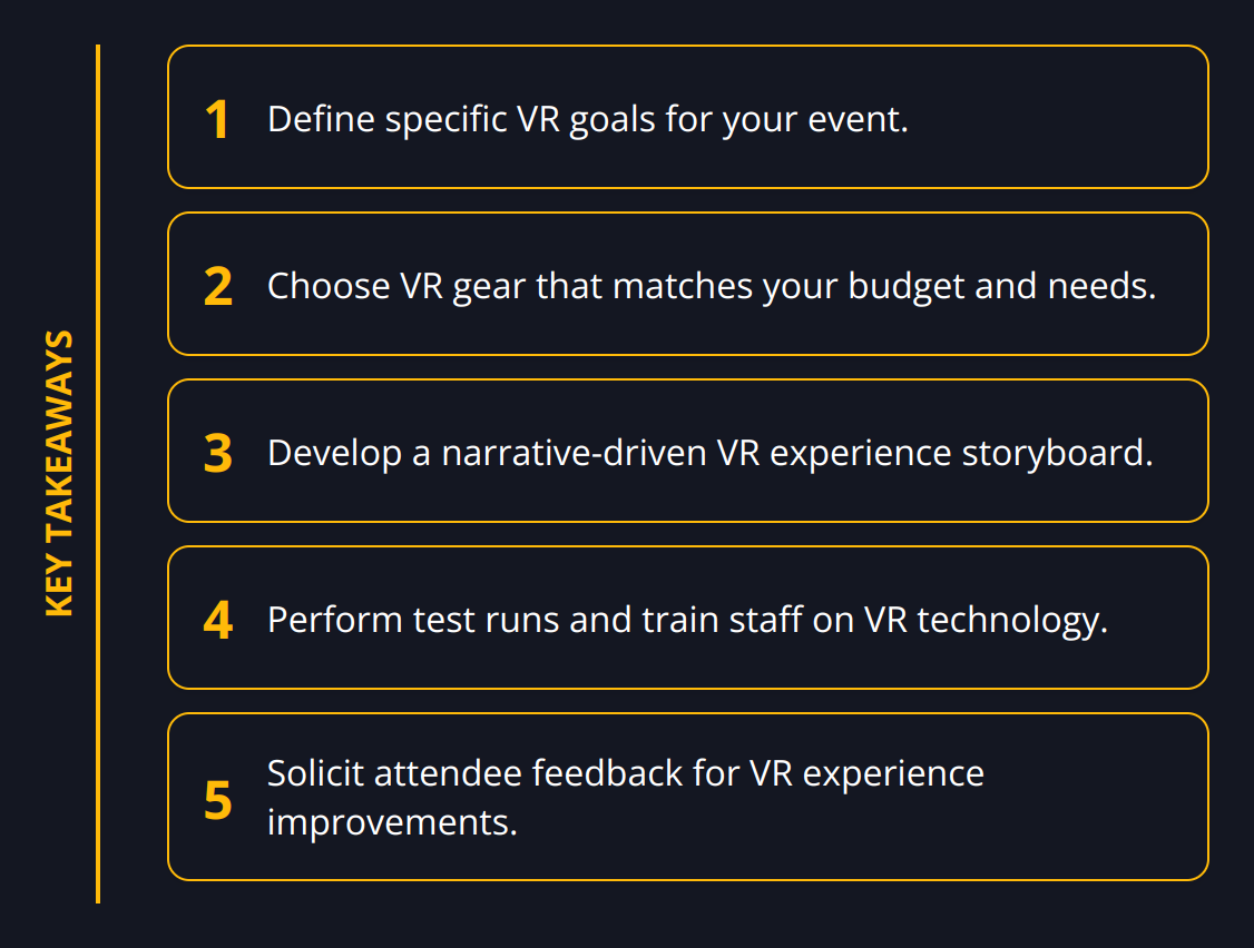 Key Takeaways - Event Virtual Reality Tech [Beginner's Guide]