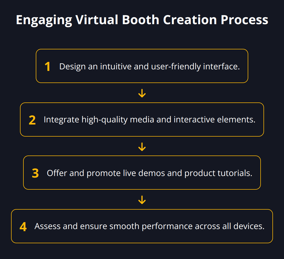 Flow Chart - Engaging Virtual Booth Creation Process