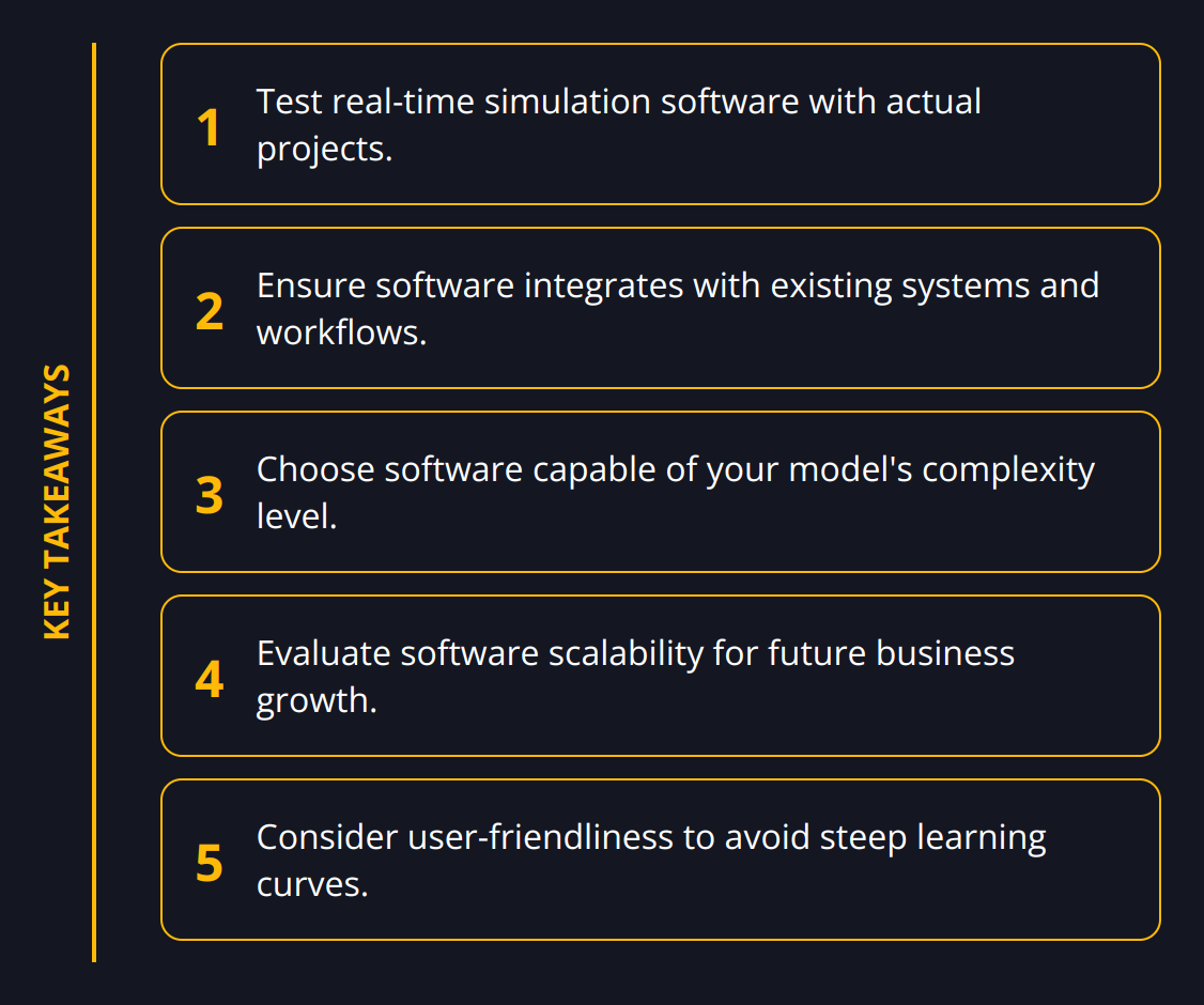 Key Takeaways - Real-Time Simulation Software [Guide]