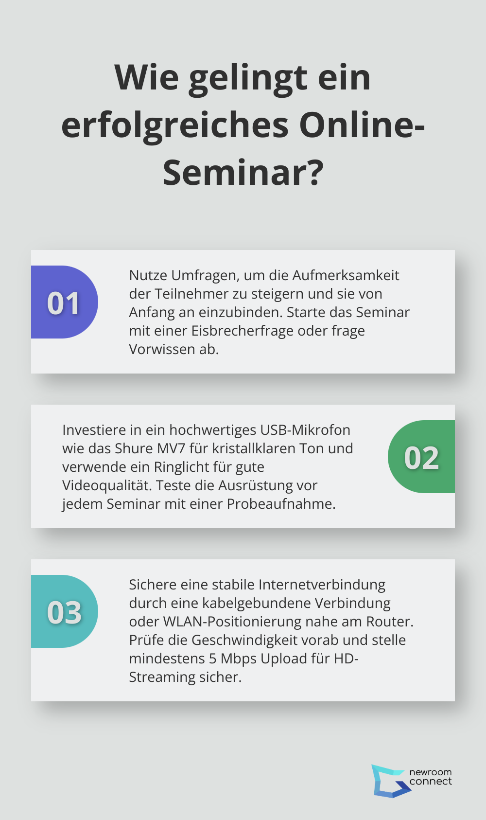 Fact - Wie gelingt ein erfolgreiches Online-Seminar?