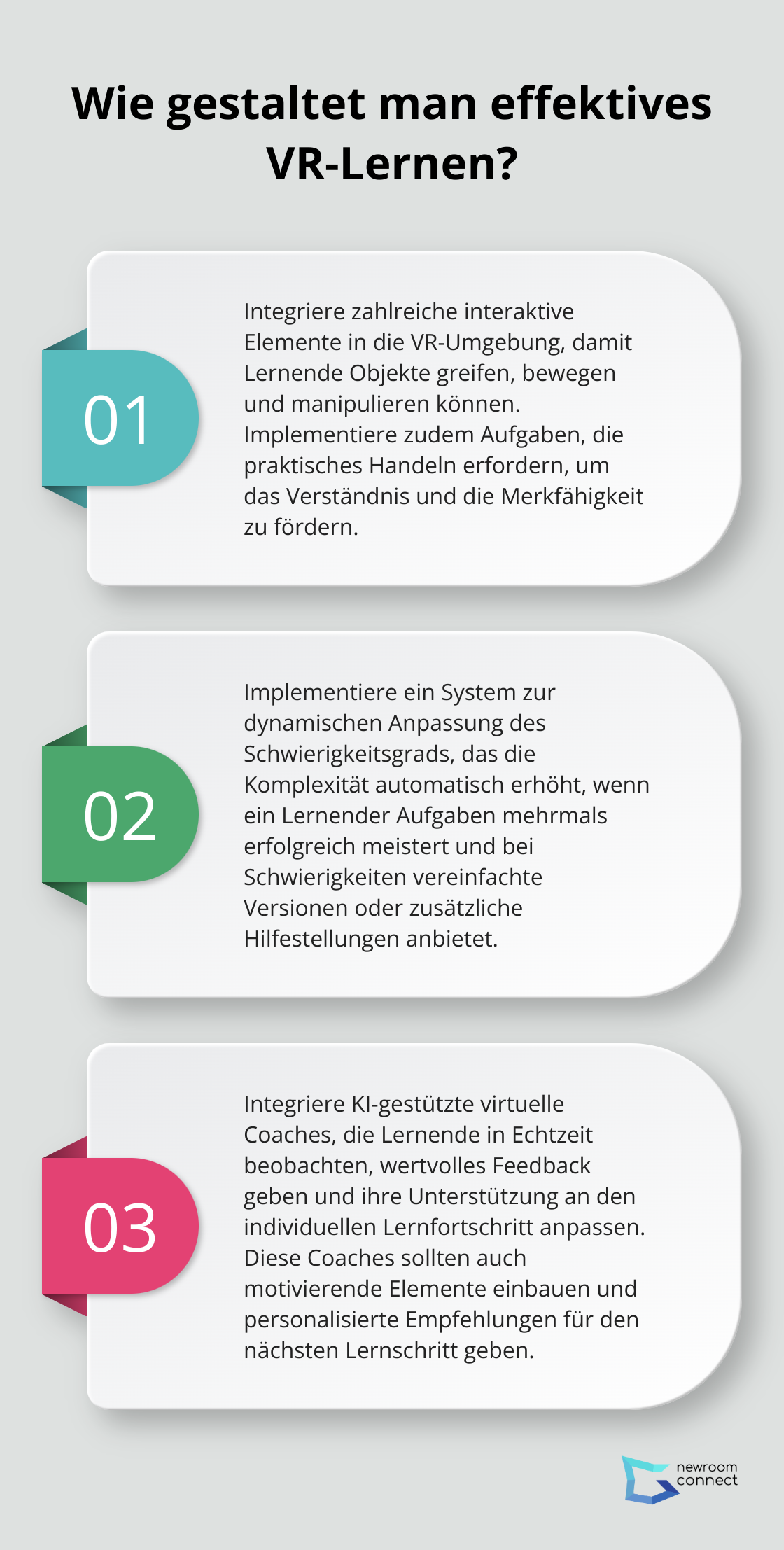 Fact - Wie gestaltet man effektives VR-Lernen?