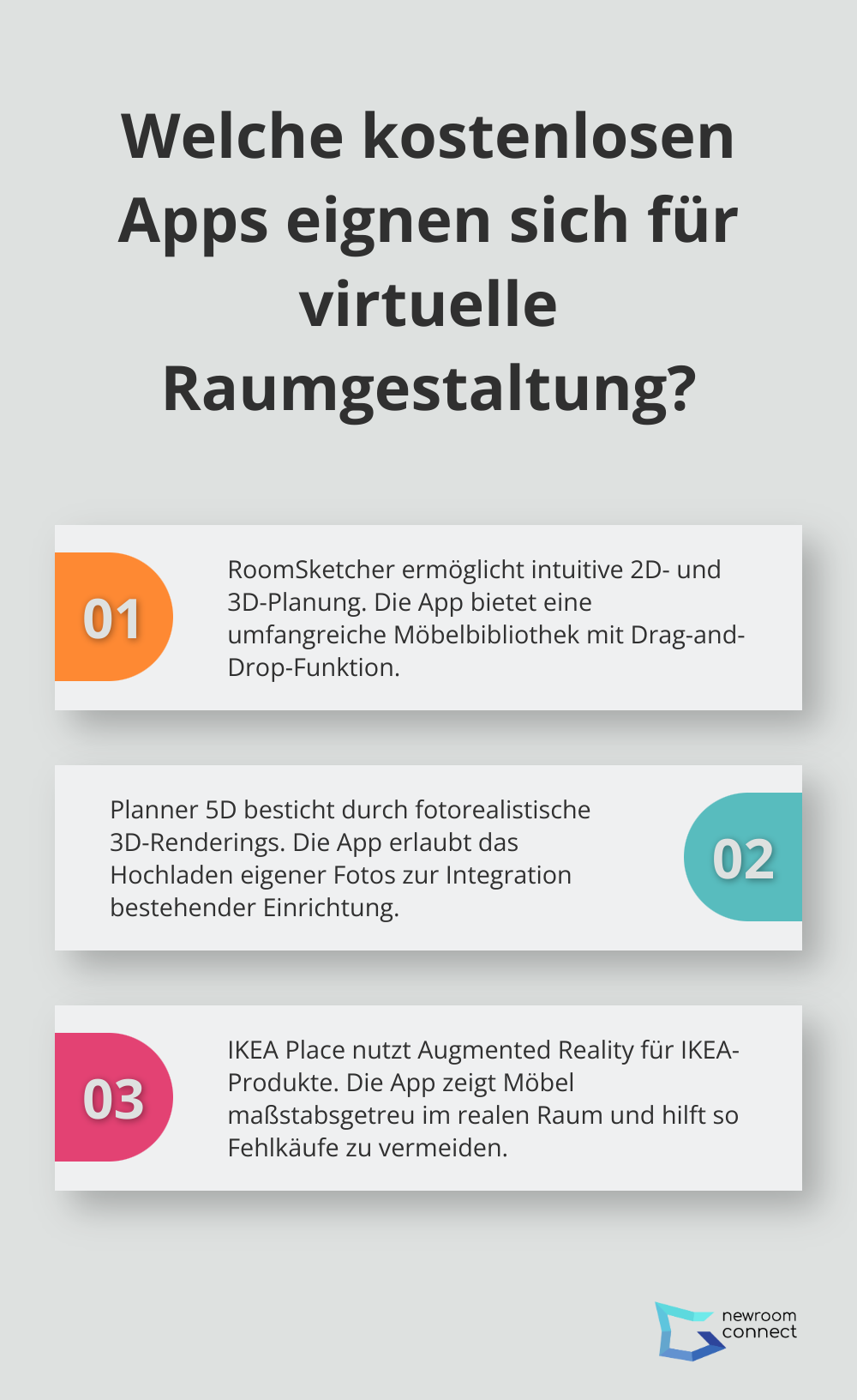 Fact - Welche kostenlosen Apps eignen sich für virtuelle Raumgestaltung?
