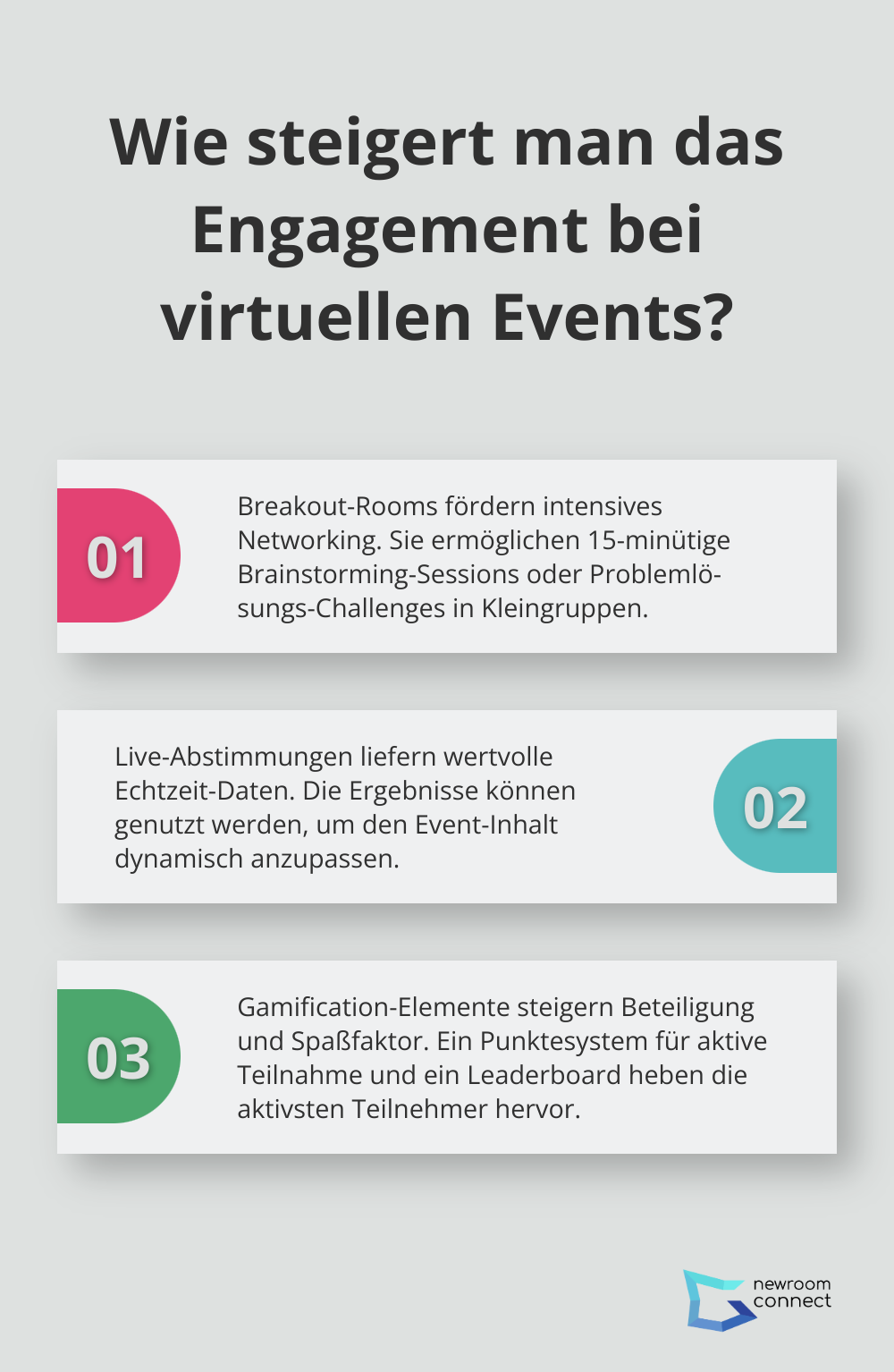 Fact - Wie steigert man das Engagement bei virtuellen Events?