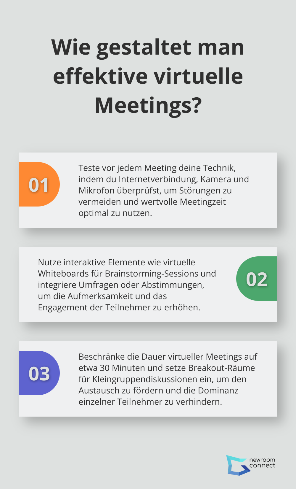 Fact - Wie gestaltet man effektive virtuelle Meetings?
