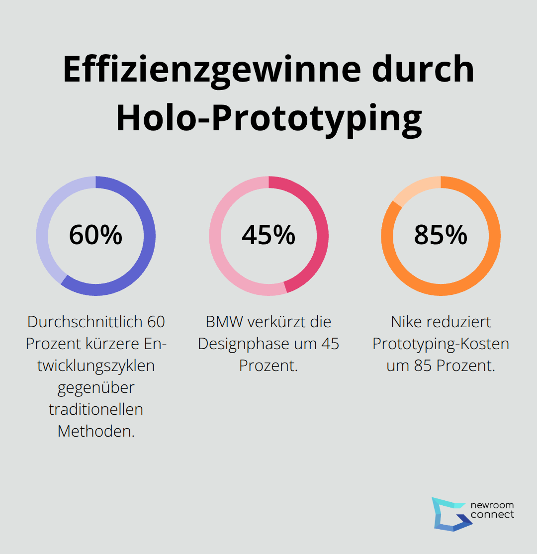 Prozentuale Verbesserungen bei Entwicklungsdauer und Prototyping-Kosten