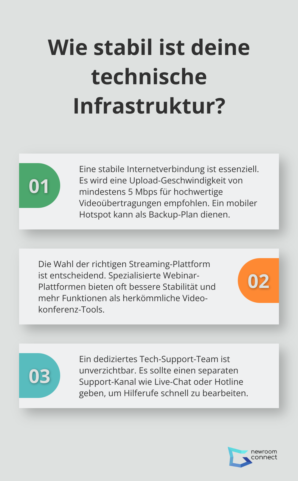 Infographic: Wie stabil ist deine technische Infrastruktur?