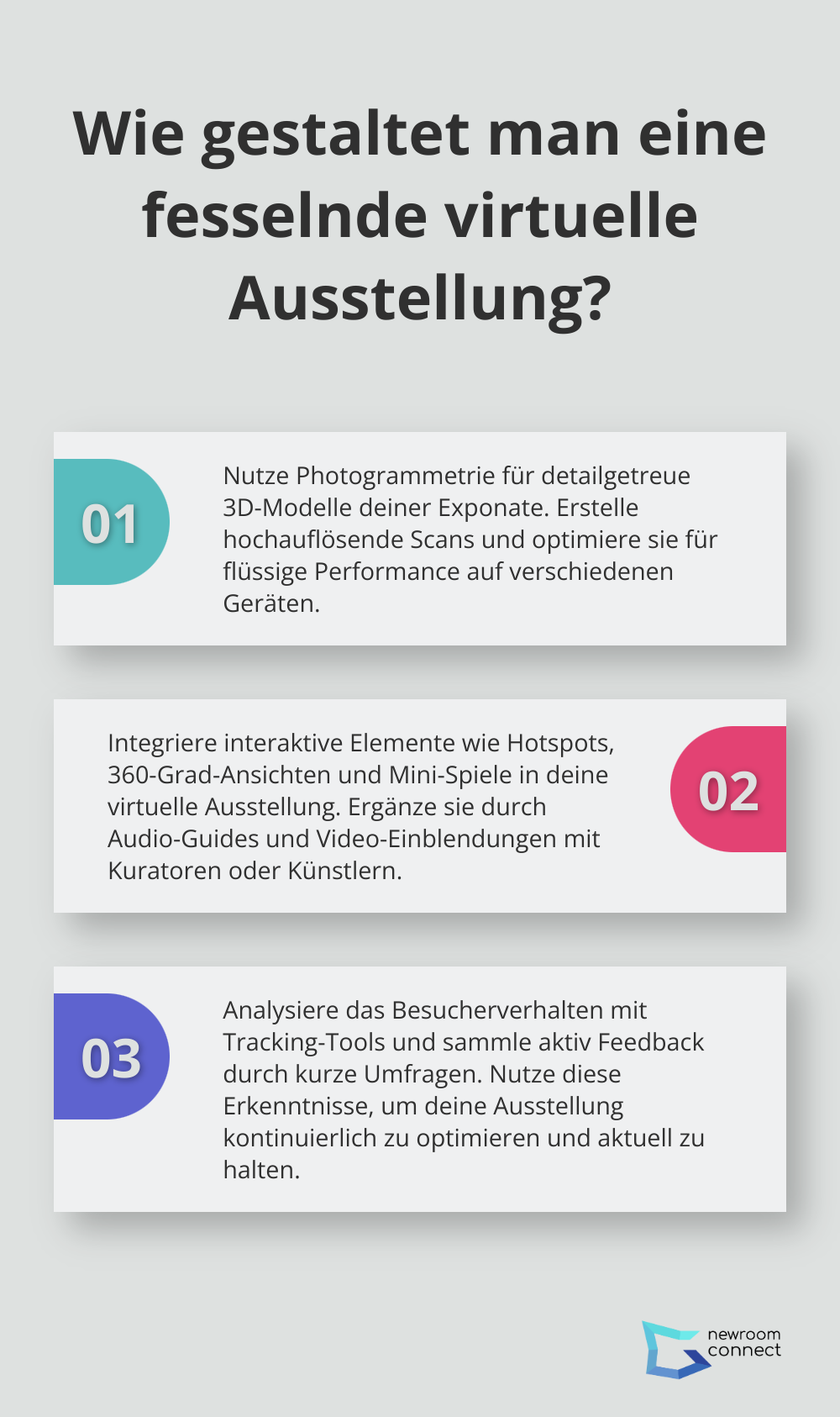 Infographic: Wie gestaltet man eine fesselnde virtuelle Ausstellung? - Virtual Exhibitions