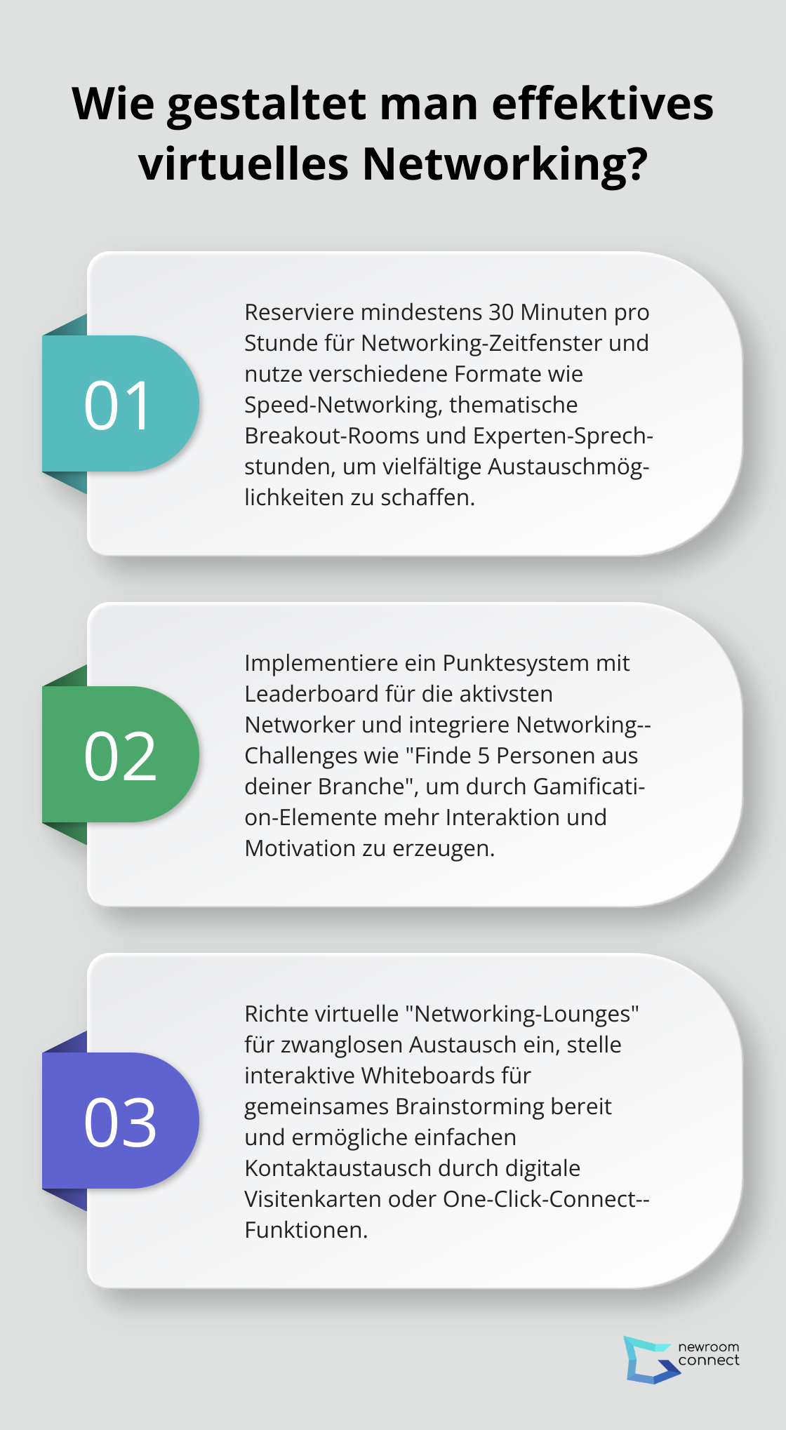 Infographic: Wie gestaltet man effektives virtuelles Networking? - networking ideas for virtual events