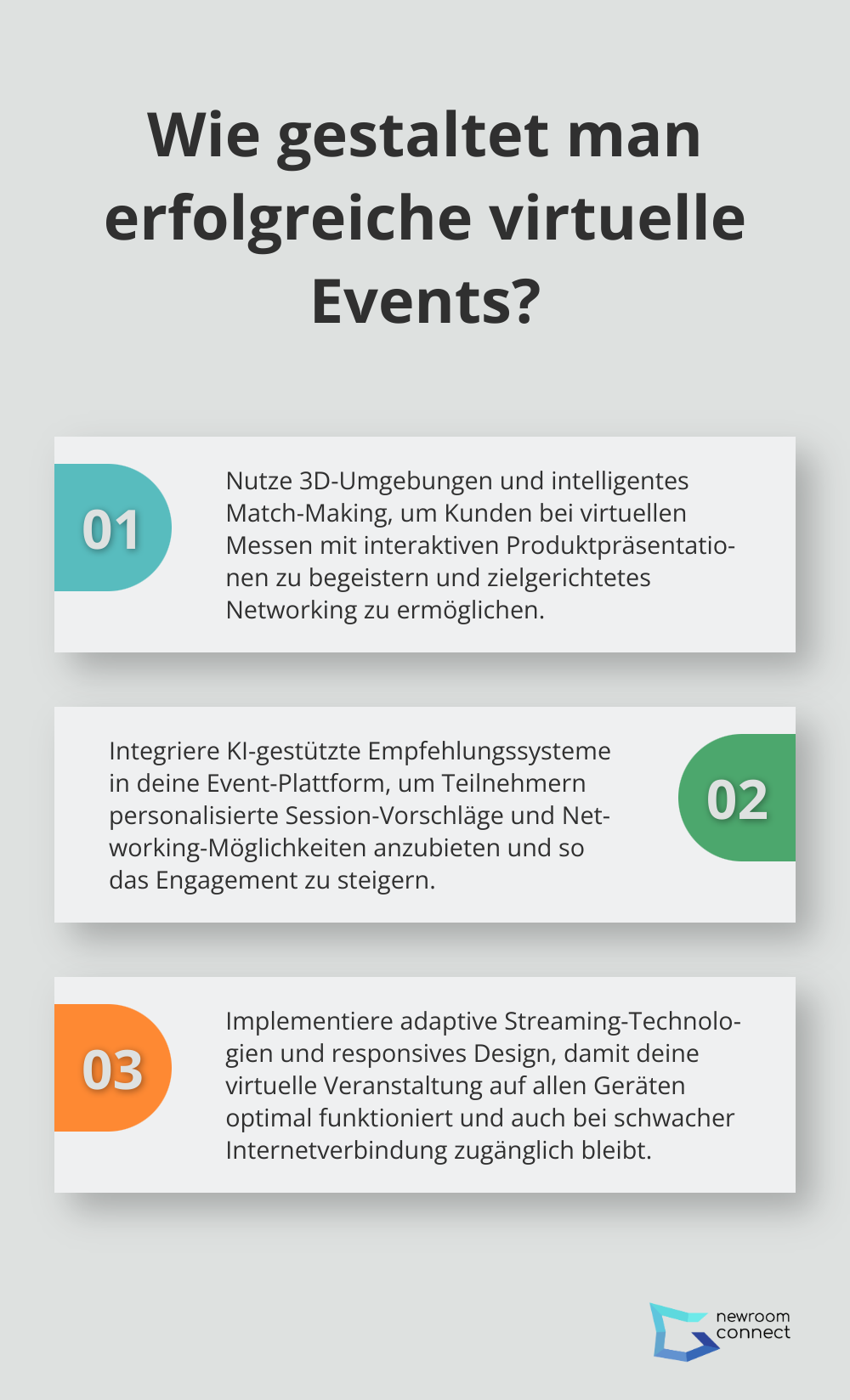 Infographic: Wie gestaltet man erfolgreiche virtuelle Events? - virtual events hub