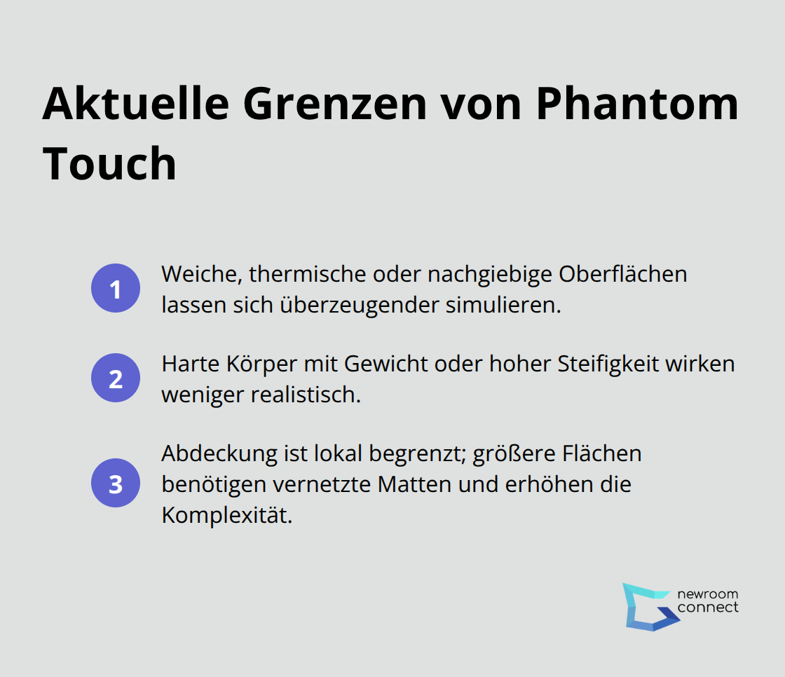 Wo Ultraschall-Haptik heute noch limitiert ist