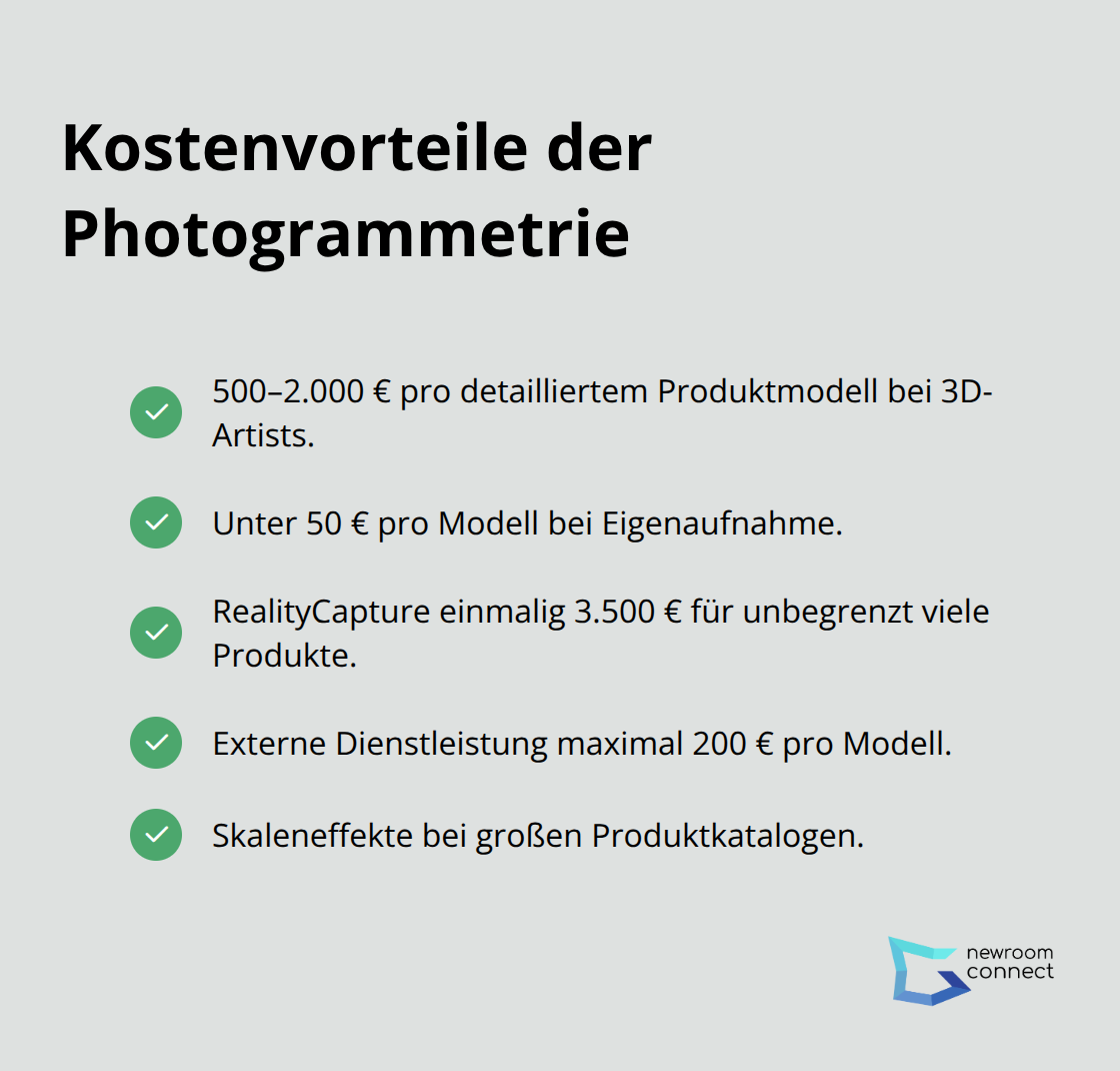 Wesentliche Kostenvorteile gegenüber herkömmlicher 3D-Modellierung - Photogrammetry